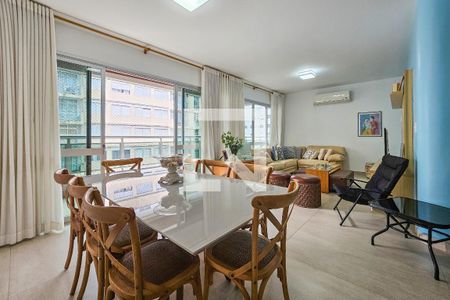 Sala de apartamento para alugar com 3 quartos, 170m² em Barra Funda, Guarujá