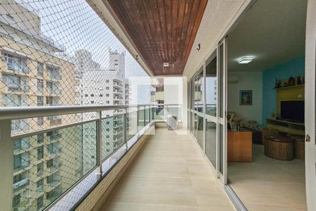 Varanda de apartamento para alugar com 3 quartos, 170m² em Barra Funda, Guarujá