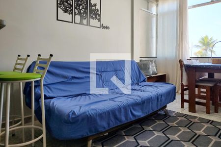 Sala de apartamento para alugar com 1 quarto, 50m² em Caiçara, Praia Grande