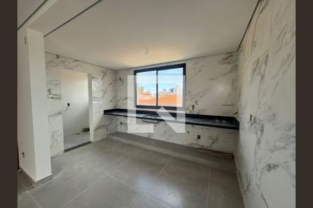 Cozinha de apartamento à venda com 3 quartos, 85m² em Inconfidentes, Contagem