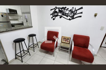 Detalhe Sala de apartamento para alugar com 2 quartos, 76m² em Pompéia, Santos