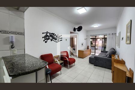 Sala de apartamento para alugar com 2 quartos, 76m² em Pompéia, Santos