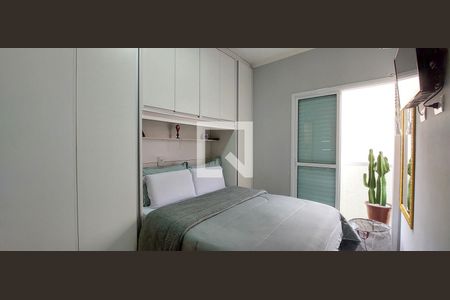 Quarto 1 suíte de apartamento à venda com 2 quartos, 96m² em Vila Scarpelli, Santo André