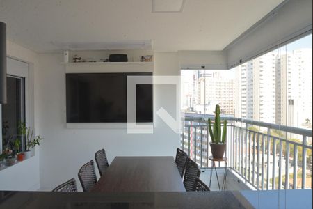 Varanda gourmet de apartamento à venda com 3 quartos, 113m² em Centro, Santo André