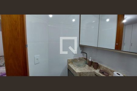 Banheiro Quarto 1 suíte de apartamento à venda com 2 quartos, 55m² em Parque Oratório, Santo André