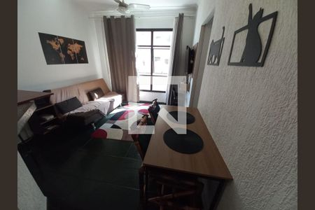 Sala de apartamento para alugar com 1 quarto, 40m² em Itararé, São Vicente