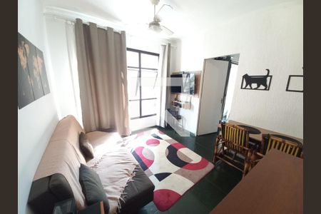 Sala de apartamento para alugar com 1 quarto, 40m² em Itararé, São Vicente