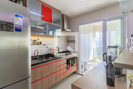 Cozinha de apartamento à venda com 1 quarto, 55m² em Vila Gertrudes, São Paulo