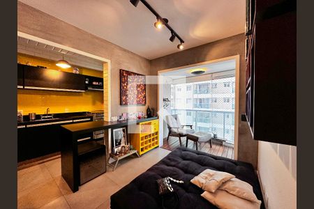 Sala de apartamento para alugar com 2 quartos, 65m² em Santo Amaro, São Paulo