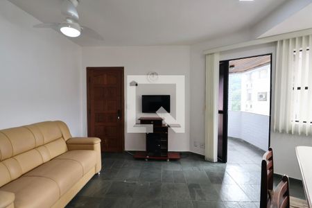 Sala de apartamento para alugar com 2 quartos, 65m² em Jardim Las Palmas, Guarujá