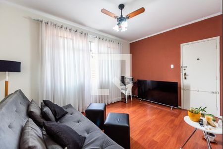 Sala de apartamento para alugar com 2 quartos, 69m² em Marapé, Santos