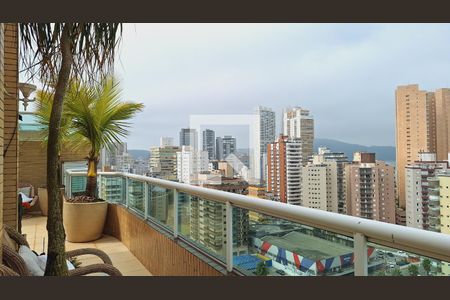 Varanda da sala de apartamento para alugar com 4 quartos, 244m² em Guilhermina, Praia Grande