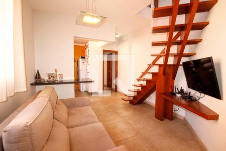 sala de apartamento à venda com 2 quartos, 112m² em Sagrada Família, Belo Horizonte