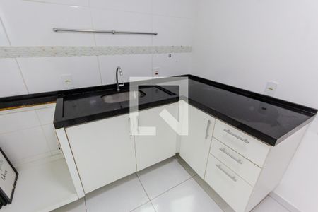 Sala e Cozinha de apartamento à venda com 2 quartos, 55m² em Jardim Ana Maria, Santo André