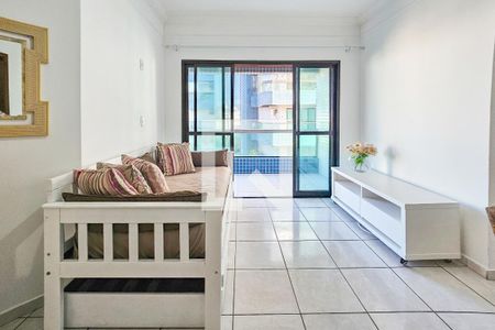 Sala de apartamento para alugar com 2 quartos, 75m² em Jardim São Miguel, Guarujá