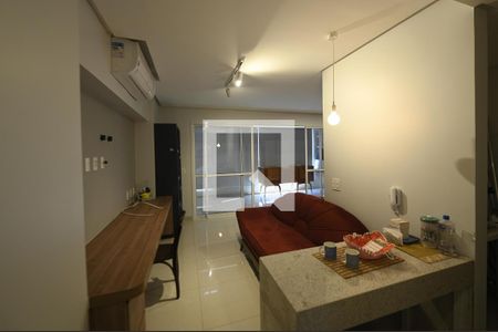 Sala  de apartamento para alugar com 1 quarto, 42m² em Parque Atheneu, Goiânia