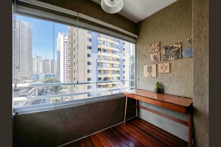 Sacada de apartamento à venda com 1 quarto, 43m² em Brooklin, São Paulo