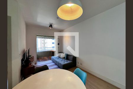 Sala de apartamento à venda com 1 quarto, 43m² em Brooklin, São Paulo