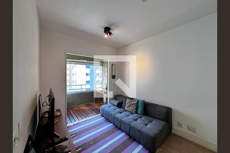 Sala de apartamento à venda com 1 quarto, 43m² em Brooklin, São Paulo