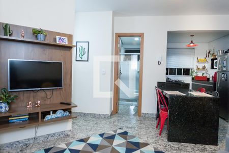 sala de apartamento à venda com 1 quarto, 40m² em Savassi, Belo Horizonte