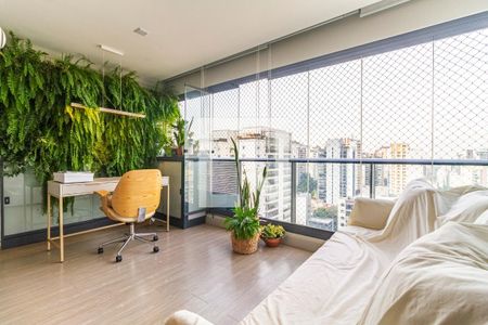 Varanda Sala de apartamento à venda com 1 quarto, 71m² em Cerqueira César, São Paulo