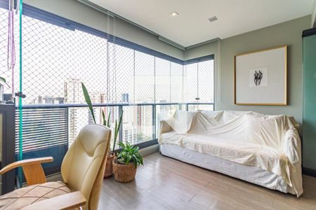 Varanda Sala de apartamento à venda com 1 quarto, 71m² em Cerqueira César, São Paulo