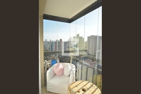 Varanda da Sala de apartamento à venda com 3 quartos, 90m² em Vila Bastos, Santo André