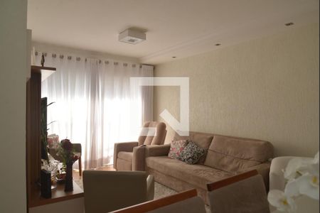 Sala de apartamento à venda com 3 quartos, 90m² em Vila Bastos, Santo André