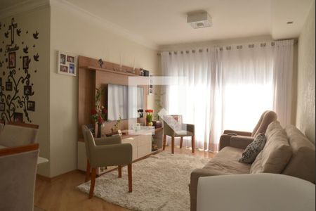 Sala de apartamento à venda com 3 quartos, 90m² em Vila Bastos, Santo André