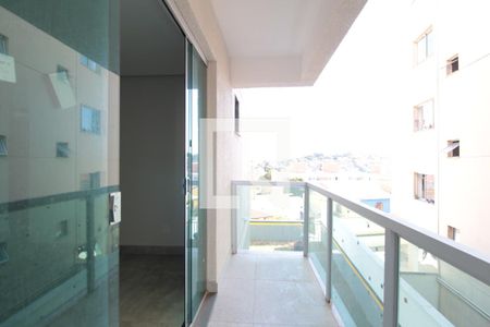 Varanda da Sala de apartamento à venda com 3 quartos, 88m² em Heliópolis, Belo Horizonte