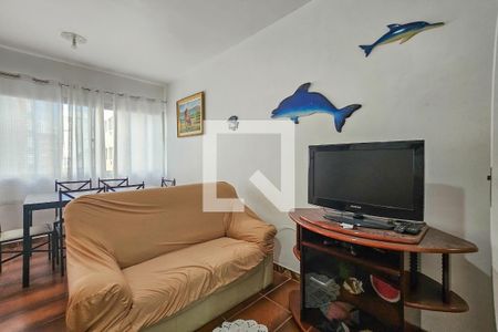 Sala de apartamento para alugar com 1 quarto, 99m² em Balneario Cidade Atlantica, Guarujá