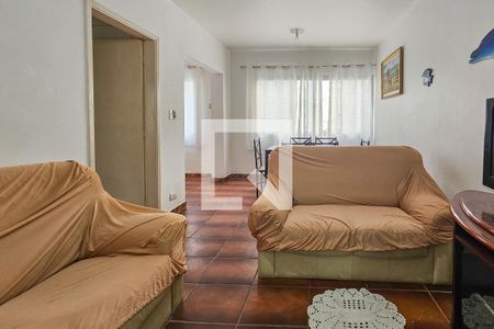 Sala de apartamento para alugar com 1 quarto, 99m² em Balneario Cidade Atlantica, Guarujá