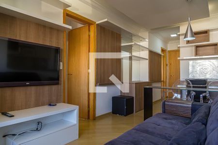 Sala de apartamento para alugar com 1 quarto, 42m² em Mirandópolis, São Paulo