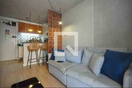 Sala de apartamento à venda com 1 quarto, 44m² em Panamby, São Paulo