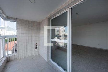 Varanda Sala de apartamento para alugar com 2 quartos, 78m² em Campo Grande, Santos