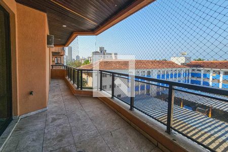 Varanda  de apartamento para alugar com 4 quartos, 140m² em Jardim Tejereba, Guarujá