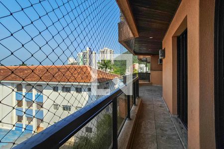 Varanda de apartamento para alugar com 4 quartos, 140m² em Jardim Tejereba, Guarujá