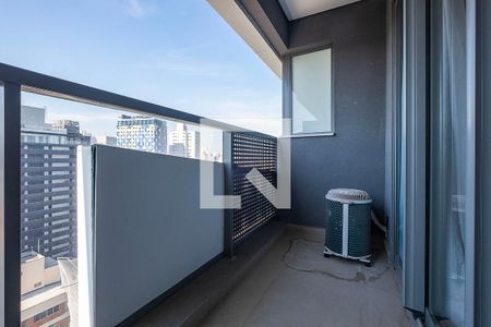 Studio - Varanda de kitnet/studio para alugar com 1 quarto, 19m² em Pinheiros, São Paulo