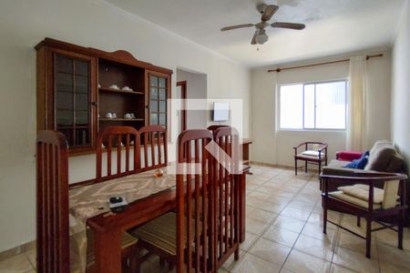 Sala de apartamento para alugar com 1 quarto, 45m² em Guilhermina, Praia Grande