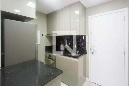 Cozinha de kitnet/studio para alugar com 1 quarto, 43m² em Brooklin, São Paulo