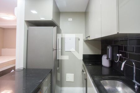 Cozinha de kitnet/studio para alugar com 1 quarto, 43m² em Brooklin, São Paulo