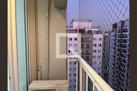 Varanda da Sala de apartamento para alugar com 1 quarto, 58m² em Pompeia, São Paulo