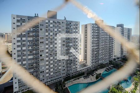 Vista da Sala de apartamento à venda com 2 quartos, 56m² em São Sebastião, Porto Alegre