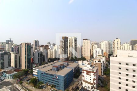 Vista da Varanda de kitnet/studio à venda com 1 quarto, 27m² em Vila Nova Conceição, São Paulo