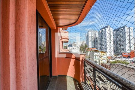 Varanda da Sala de apartamento para alugar com 3 quartos, 162m² em Vila Assunção, Santo André