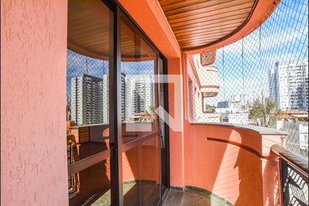 Varanda da Sala de apartamento para alugar com 3 quartos, 162m² em Vila Assunção, Santo André