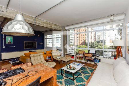 Sala de apartamento para alugar com 1 quarto, 120m² em Jardim Paulista, São Paulo