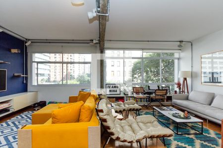 Sala de apartamento para alugar com 1 quarto, 120m² em Jardim Paulista, São Paulo