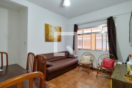 Sala de apartamento para alugar com 2 quartos, 56m² em Vila Tupi, Praia Grande