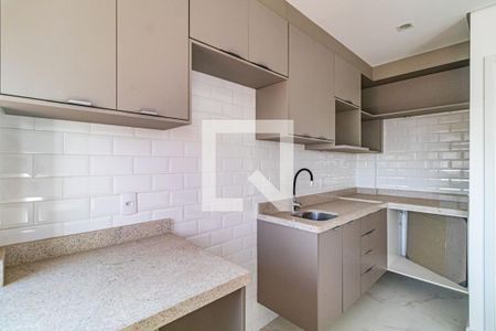 Cozinha de apartamento à venda com 1 quarto, 27m² em Jardim Trussardi, São Paulo